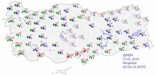 İstanbul'a kar geliyor